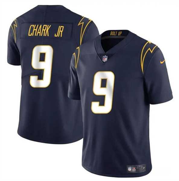 Men & Women & Youth Los Angeles Chargers #9 DJ Chark Jr Navy 2024 Vapor Limited Stitched Jersey